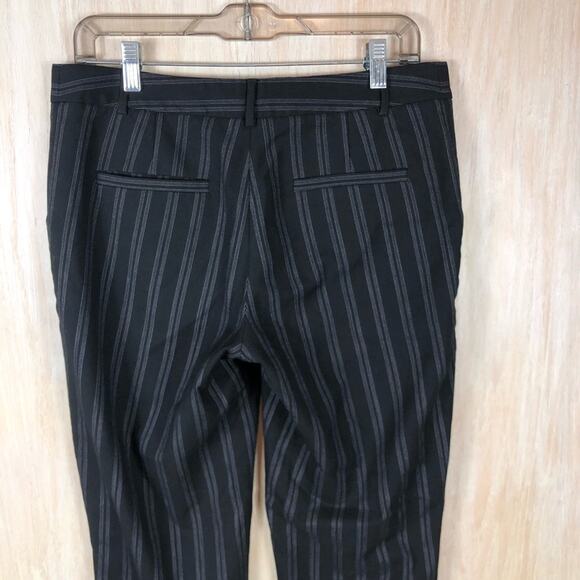 Anthropologie Cartonnier Lou Taper Wool Blend Mid Rise Cuffed Crop Pants 6 - Picture 8 of 12